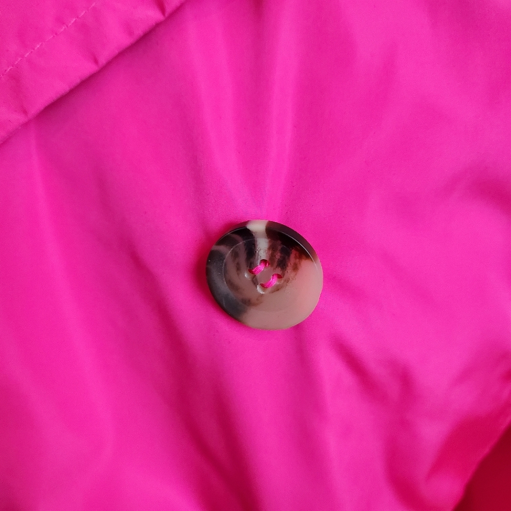 Kate Spade hot pink rain coat trench size XL - Picture 5 of 16